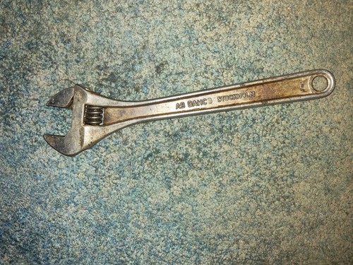 Vintage bahco 973 steel - v-steel, 12"