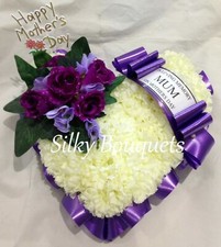 Nan Heart Funeral Flower