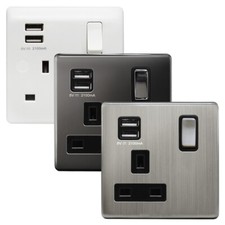 Single Wall Plug Socket 1 Gang