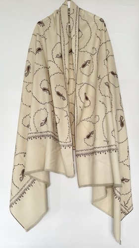 Vintage indian cream - indian, paisley