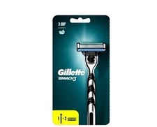 Gillette Mach3 Razor Plus 1-Handle 2-Blade Refills Brand New