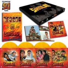 Sholay Vinyl 4 LP Record Box Set R D Burman Bollywood Hindi Film Ost Indian Mint