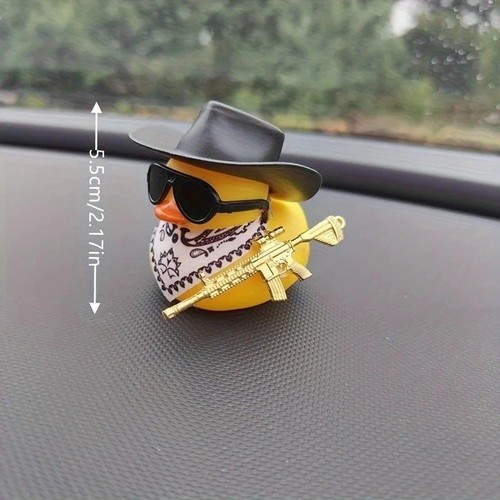 Cute yellow duck car - yellow,