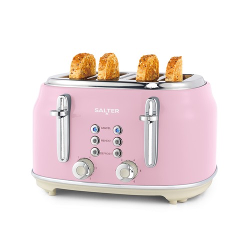 Salter retro slice toaster - salter, 4-slice