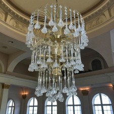 large Murano flower waterfall