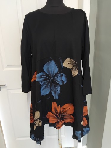 Saloos black mix floral - black,