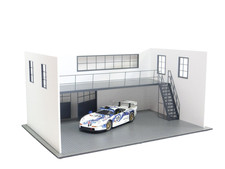 1:18 Scale Auto Model Display Size 1/18 Two-Floor Car Garage Diorama Model Kit