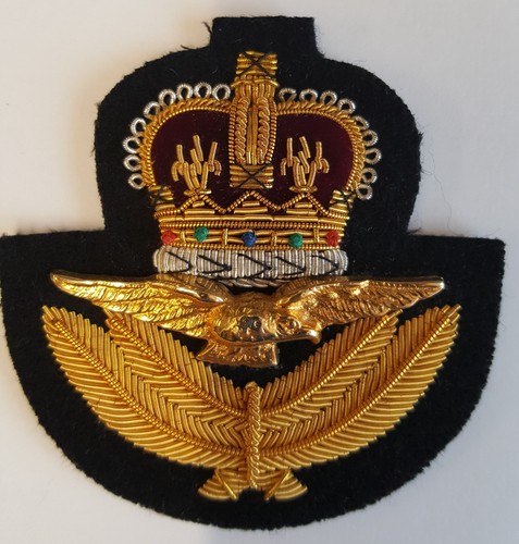 Gold wire raf officers cap - officers,