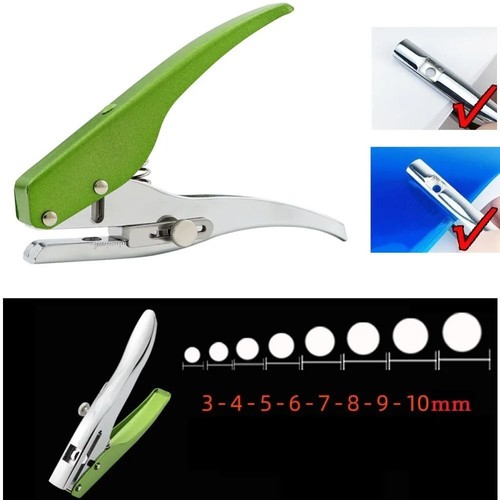 Punch pliers round single - round, hole