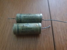 2x Vintage Z115107 Dubilier Type 4800 350 V D C C.WKG (G2D10)