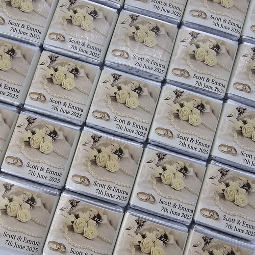 Personalised chocolate wedding - chocolate,