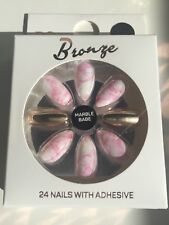 Marble Babe Bronze False Nails