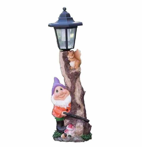Garden gnome with solar - garden,