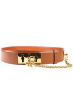 CELINE BROWN LEATHER BELT
