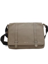 Reiss Women's Bag Brown Leather with Polyester, Nylon Shoulder Bag