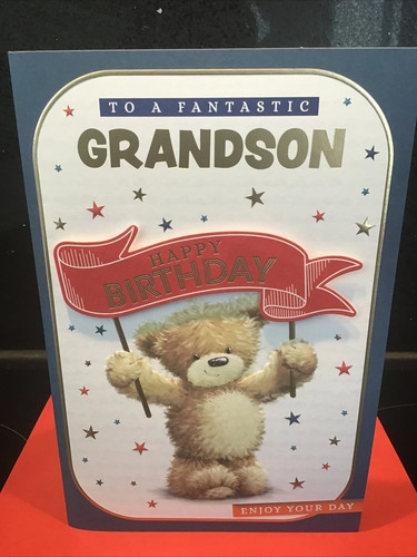 Grandson birthday card x6 - card, x6"