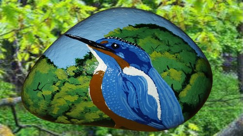 Large hand painted - large, lovely
