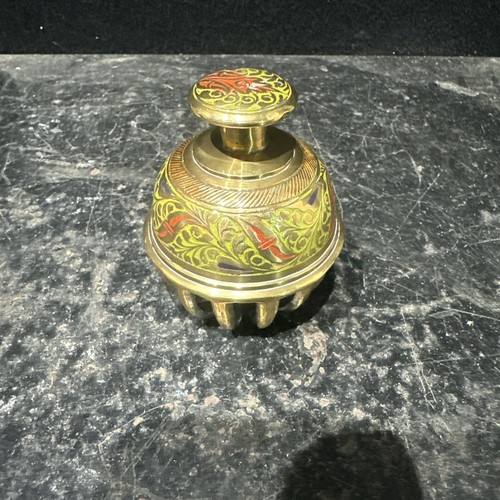 Small vintage brass indian - small,