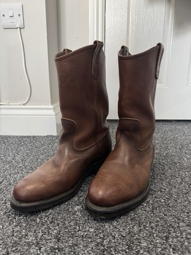 Pecos red wing boots - wing, brown