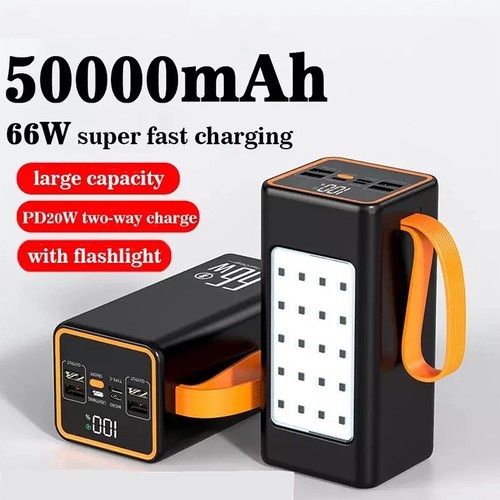 50000mah power 66w bank - power, pd