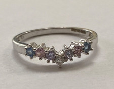 Vintage 9ct White Gold Chevron