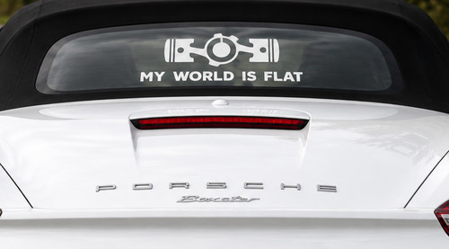 World flat boxer engine - flat,