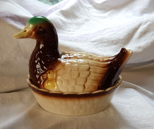 Vintage ceramic duck - vintage, &