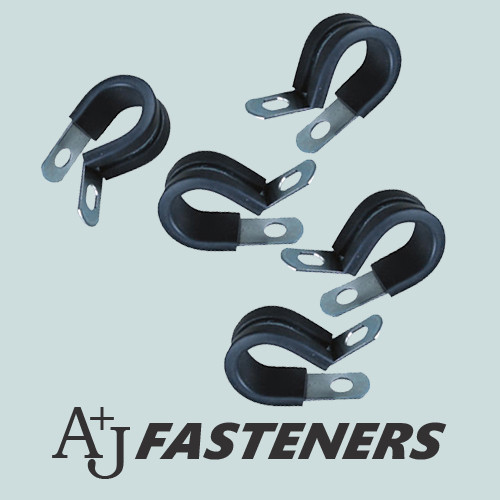 Clips rubber lined zinc - clips,