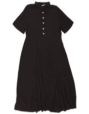 ZARA Womens Maxi Dress UK 16 Large Black Viscose TX05