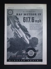 Original 1947 Advert Gloster