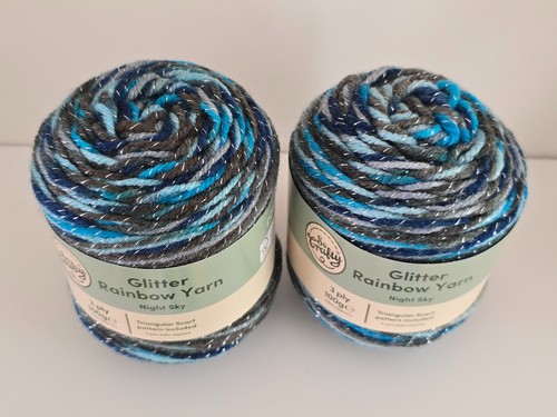 Crafty glitter rainbow yarn - so,