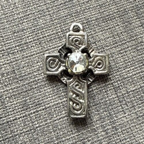 Vintage silver celtic cross - vintage,