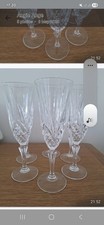 Vintage Champagne Crystal  Cut Glasses