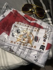 Elvis Fancy Dress White Jumpsuit Men’s Large Costume Hawaii 1972 Style