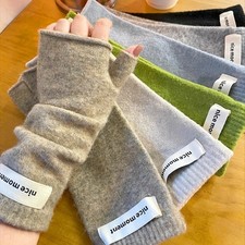 Women Soft Cashmere Fingerless