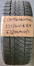 1 x 225 40 18 2254018RF  CONTINENTAL PART WORN RUNFLAT WINTER TYRE