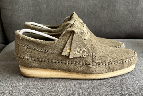 Clarks weaver khaki suede - weaver,