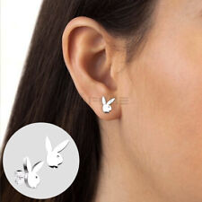 Playboy Rabbit Stainless Steel Ear Cartilage Women Men Studs Earrings Jewellery
