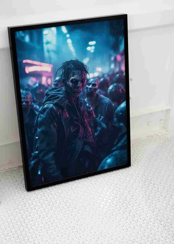 Zombie horror poster - zombie,