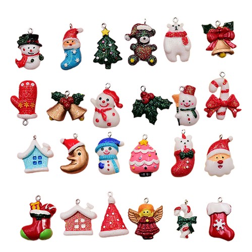 24pcs mini ornaments resin - mini,