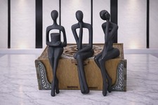 Set of 3 Shelf Sitting Figure