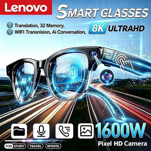 Lenovo smart glasses 16mp - ai,