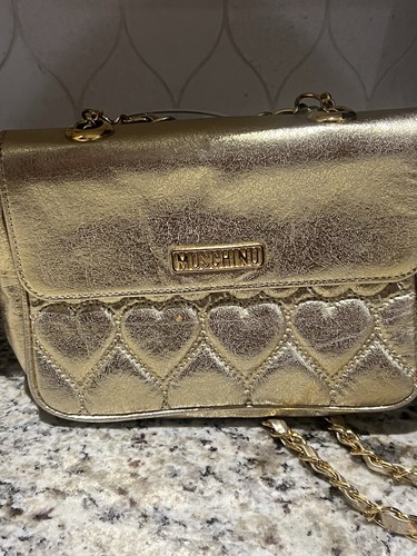 Moschino gold leather - moschino,