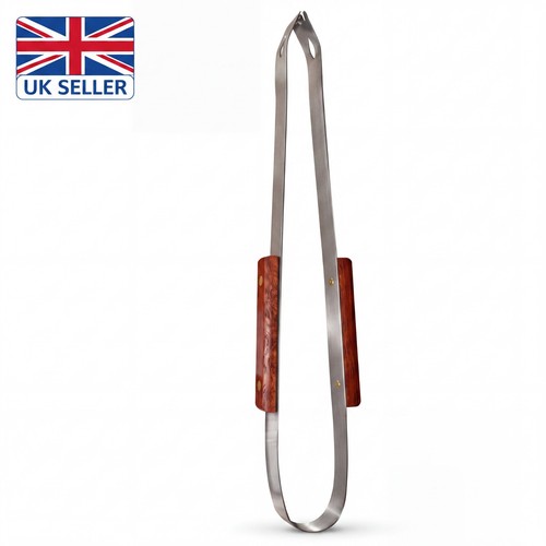 Bbq tongs stainless steel long - bbq,