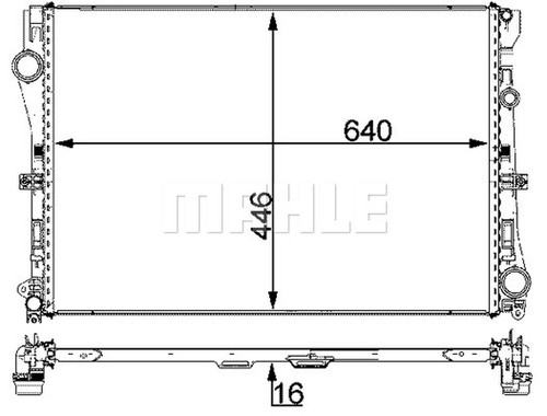 Mahle 2100 000p radiator - 000p,