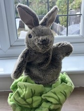The Puppet Company Rabbit In A Lettuce Hand Puppet Plush Soft Cuddly Toy