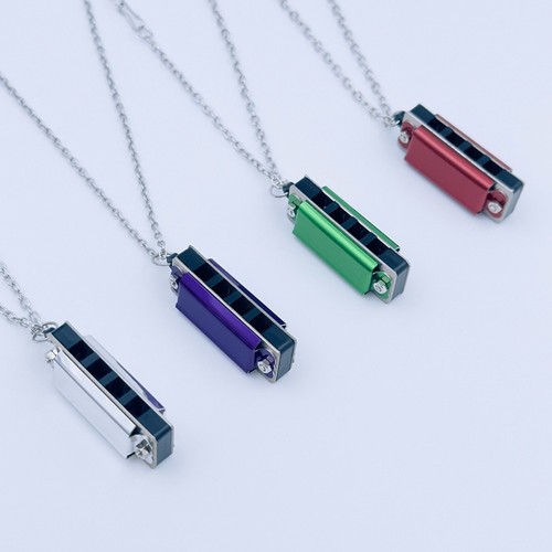 Metal necklace harmonica - metal,