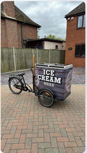 Traditional ice cream - , bike