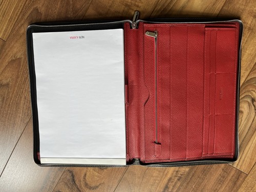 Leather document portfolio - leather,