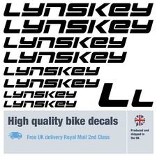 Lynskey bike decals labels